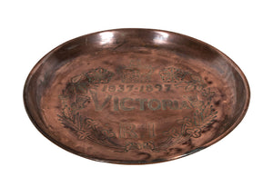 19th Century English Copper Commemorative Tray - Decorative Antiques - Commemmorative Ware - Copper Tray - Decorative Accessories - English Antiques - Antique Trays - Curios - Antique Shops Tetbury - adpsantiques - AD & PS Antiques 