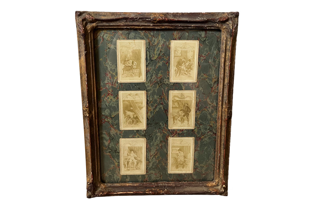 Framed Collection Of Six 19th Century Naughty Photographs - French Decorative Antiques - Wall Art - Photoraphic Art - Collectables -Antique Shops Tetbury - AD & PS Antiques