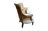 Pair Of French Napoleon III Tufted Armchairs - French Antique Furniture - Antique chairs - Antique Armchairs - French Antique Chairs - Scroll Back Armchairs - Antique French Armchairs -  - AD & PS Antiques 
