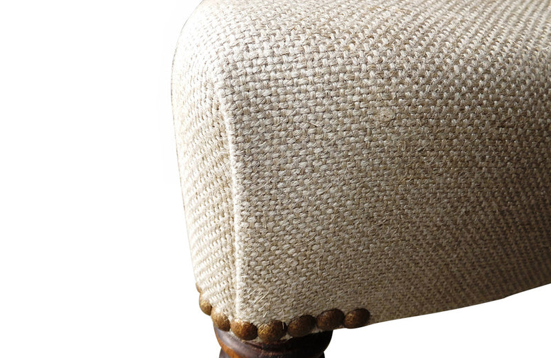 NAPOLEON III UPHOLSTERED POUFFE