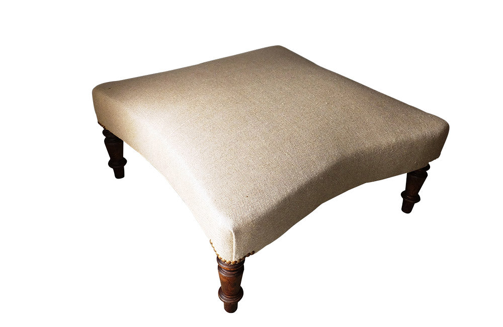 NAPOLEON III UPHOLSTERED POUFFE