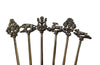 SET OF SIX FRENCH SILVERPLATE SKEWERS