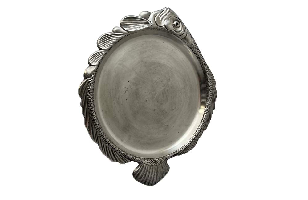 Silverplate Fish Shaped Tray - French Decorative Accessories - Decorative Accessories - Fish Platter - Silverplate Tray - Antique Shops Tetbury - adpsantiques - AD & PS Antiques