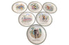 SET OF TWELVE BICYCLE THEMED PLATES