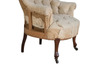PAIR OF 19TH CENTURY TUFTED ARMCHAIRS