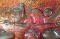 LARGE COPPER STILL-LIFE PANEL