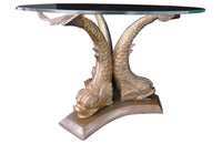 BRONZE DOLPHIN LOW TABLE