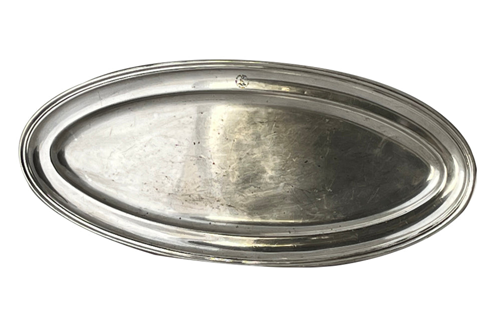 Large Hotel Meurice Paris Serving Tray - French Decorative Antiques - French Decorative Accessories - Fine Dining Accessories - Advertising Cpllectables - Silver Trays - Silverplate Tray - Hotel ware - Kitchenalia - Antique Shops Tetbury - AD & PS Antiques