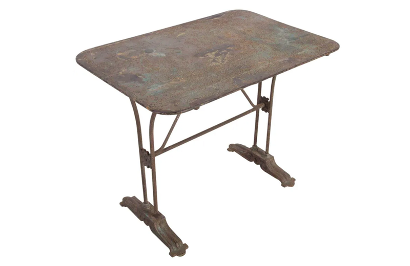 RARE FRENCH IRON GARDEN TABLE - FRENCH GARDEN TABLE - AD & PS ANTIQUES