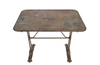 RARE FRENCH IRON GARDEN TABLE - ANTIQUE GARDEN FURNITURE - AD & PS ANTIQUESRARE FRENCH IRON GARDEN TABLE - FRENCH GARDEN TABLE - AD & PS ANTIQUES