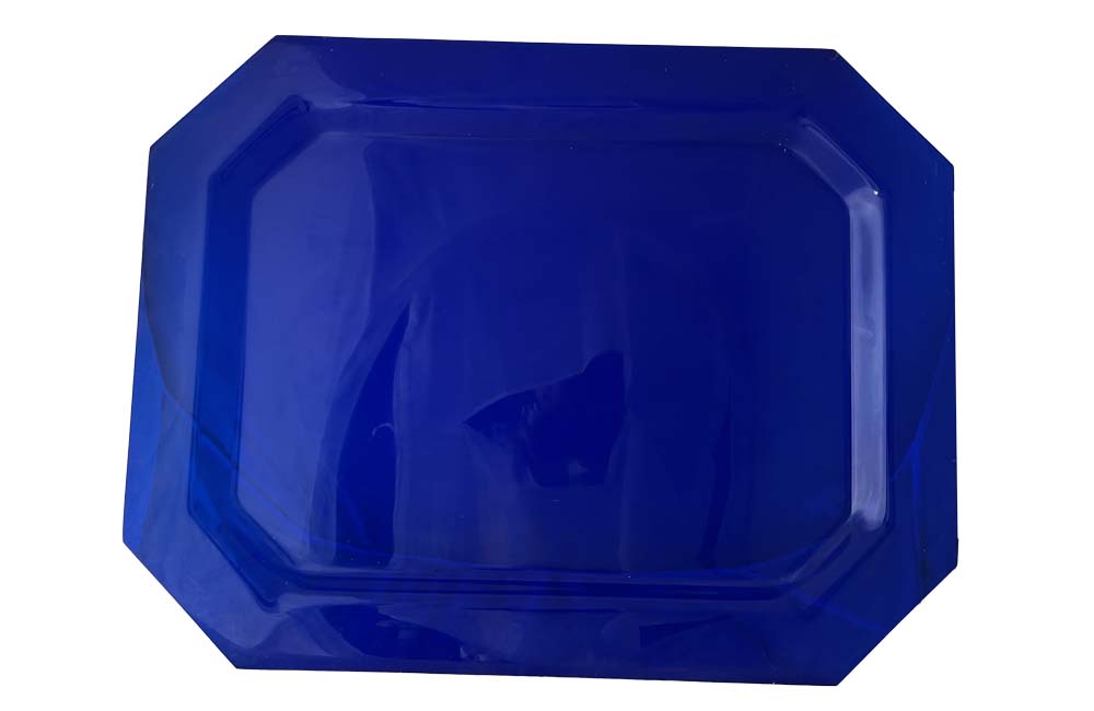 Large Blue Lucite Serving Tray - Decorative Accessories - Mid Century Accessories - Vintage Tray - Lucite Tray - French Decorative Accessories - Antique Shops Tetbury - adpsantiques - AD & PS Antiques