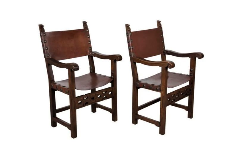 PAIR OF CHATEAU ARMCHAIRS