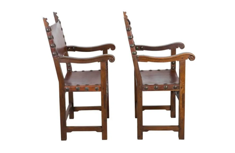 PAIR OF CHATEAU ARMCHAIRS