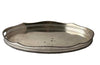 LARGE ENGLISH WORN SILVERPLATE OVAL TRAY