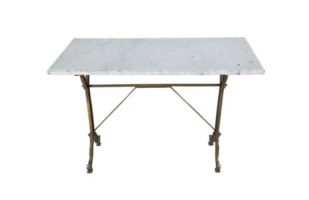 FRENCH BRASSED BISTRO TABLE