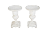 PAIR OF ITALIAN WOODEN 'MEDICI URN' FINIALS