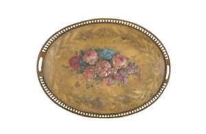 19TH CENTURY PAINTED TOLE TRAY