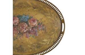 19TH CENTURY PAINTED TOLE TRAY