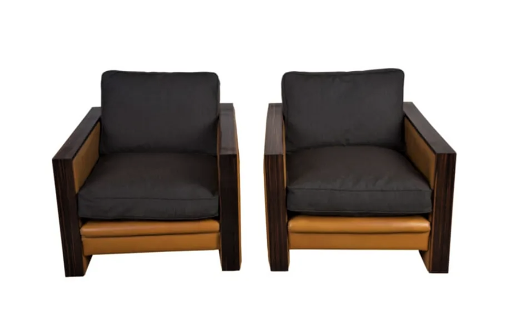 ART DECO STYLE ARMCHAIRS