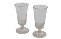 PAIR OF FRENCH ABSINTHE GLASSES