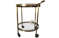 ROUND VINTAGE COCKTAIL TROLLEY