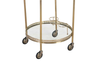 ROUND VINTAGE COCKTAIL TROLLEY