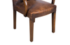 PAIR OF 1940's LEATHER BRIDGE CHAIRS