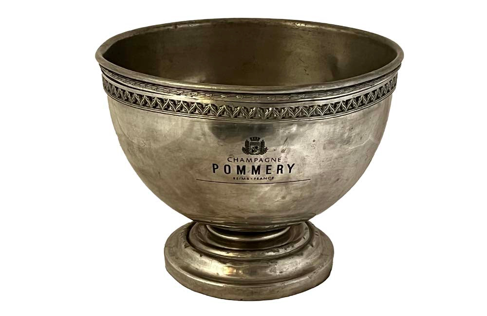 Large Antique Pommery Champagne Vasque - Decorative Antiques - Antique Champagne Bucket - Pommery - French Antiques - AD & PS Antiques