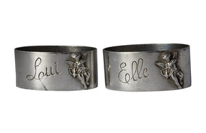 VINTAGE HIS & HERS NAPKIN RINGS