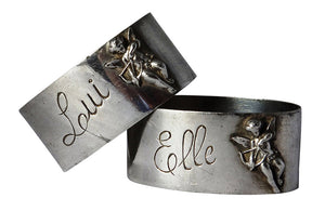 VINTAGE HIS & HERS NAPKIN RINGS