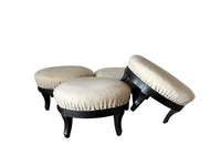 Pair Of Round Napoleon III Footstools - French Antique Furniture - French Antiques - Antique Stools - AD & PS Antiques