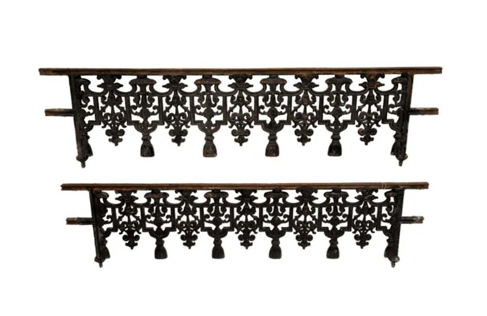 19TH CENTURY IRON GRILLS