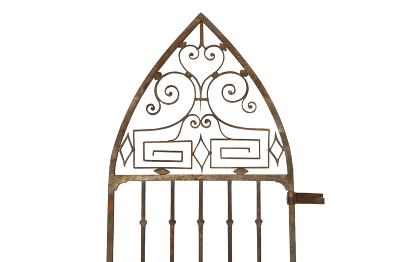 19TH CENTURY ARCHED IRON GATE