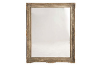 LARGE FRENCH CARVED GILTWOOD MIRROR