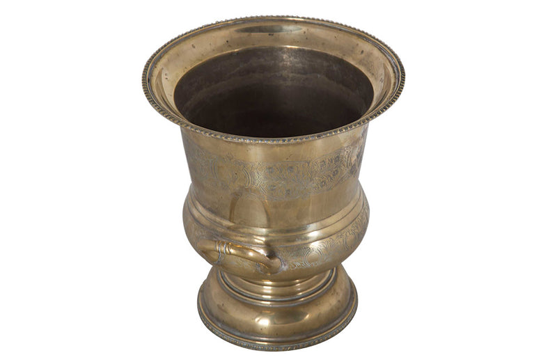 LARGE BRASS CHAMPAGNE BUCKET