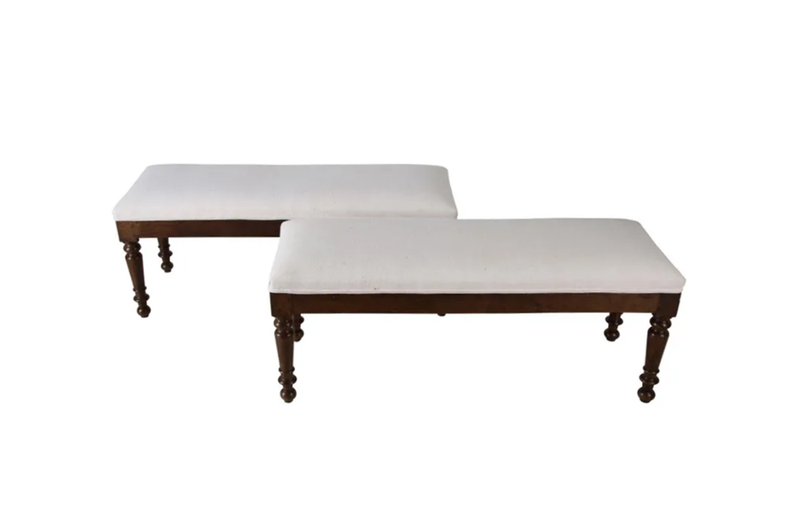 PAIR OF 19TH CENTURY BENCHES