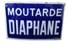 LARGE ENAMELLED MUSTARD ADVERTISING SIGN