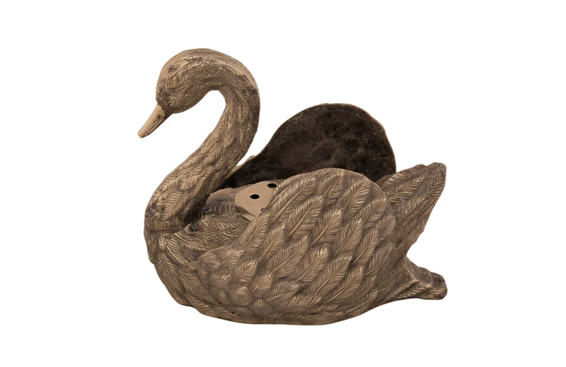 SWAN PIQUE-FLEURS CENTREPIECE