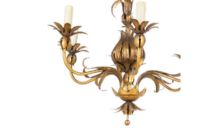 PAIR OF HOLLYWOOD REGENCY STYLE CHANDELIERS