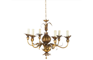 PAIR OF HOLLYWOOD REGENCY STYLE CHANDELIERS