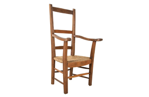 ART-POPULAIRE CARVED SERPENT ARMCHAIR
