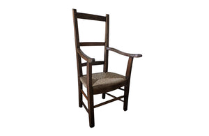 ART-POPULAIRE CARVED SERPENT ARMCHAIR