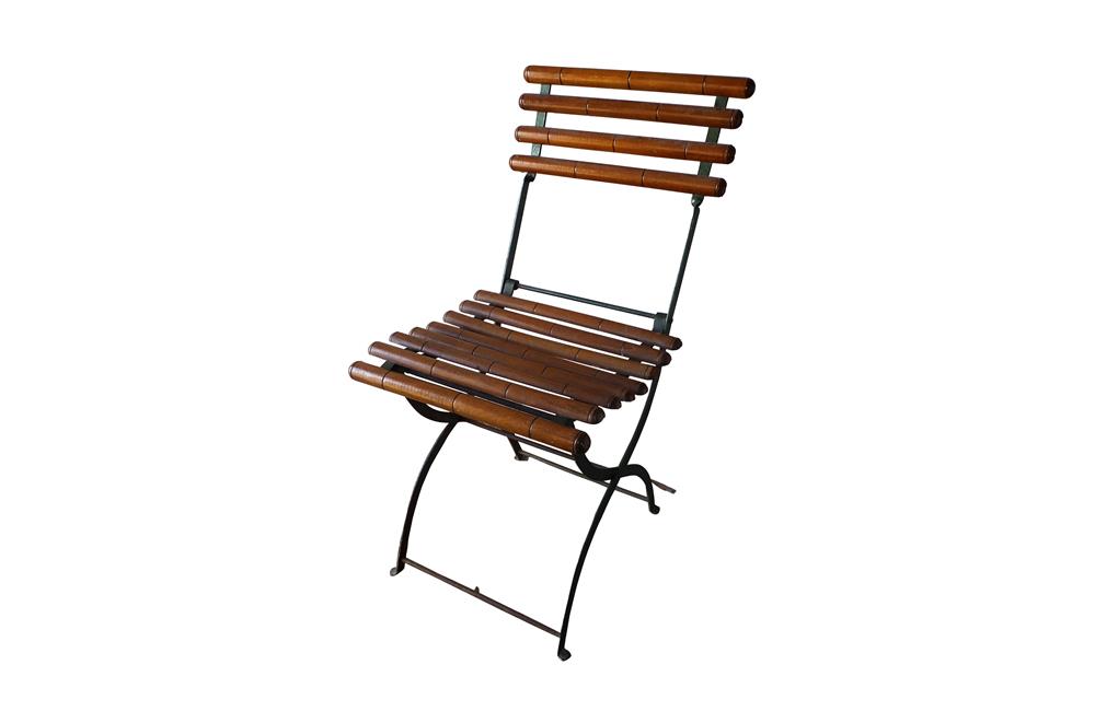 Rare French Cafe Chair - French Garden Chairs - AD & PS Antiques