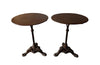 PAIR OF FRENCH IRON CAFE TABLES