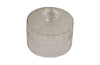   Early 20th Century glass cheese bell.  This clear glass bell is spacious enough to protect any cheese, a small cake or other treat.   Featuring a very decorative cut glass handle on the top and attractive grooved decoration all around.   A must-have piece for stylish entertaining. 