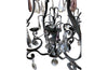 FRENCH IRON & CRYSTAL CHANDELIER