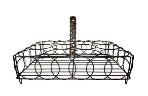 FRENCH WIREWORK GLASS CARRIER