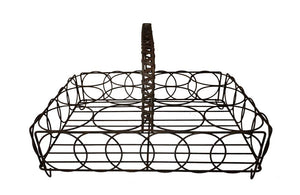 FRENCH WIREWORK GLASS CARRIER