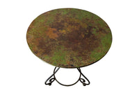 19TH CENTURY FRENCH IRON GUERIDON TABLE