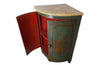 ITALIAN PAINTED CORNER CUPBOARD